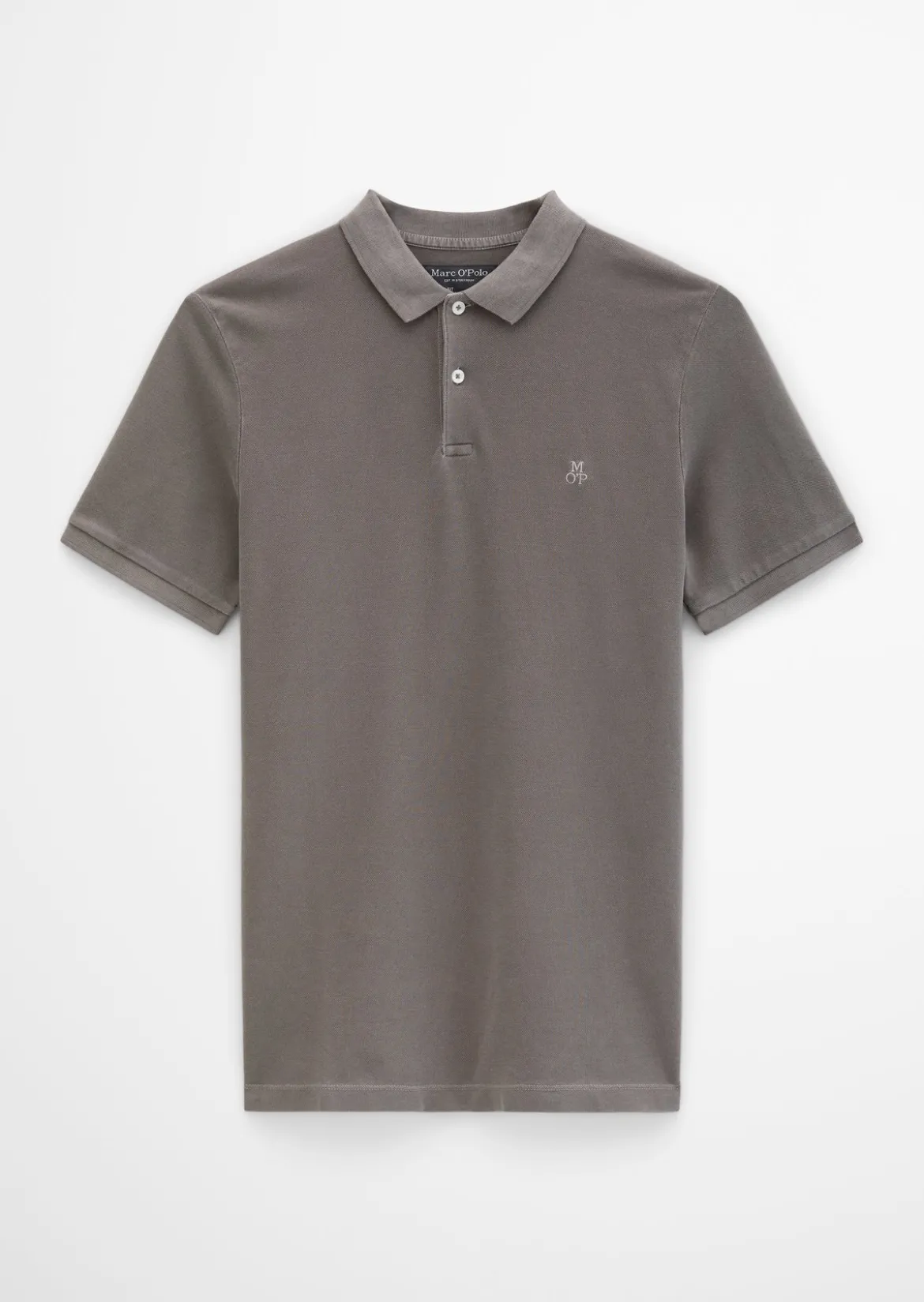 Poloshirt Piqué shaped garment-dyed aus Organic Cotton-Stretch