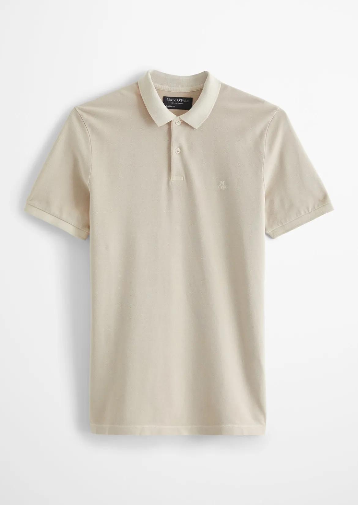 Poloshirt Piqué shaped garment-dyed aus Organic Cotton-Stretch