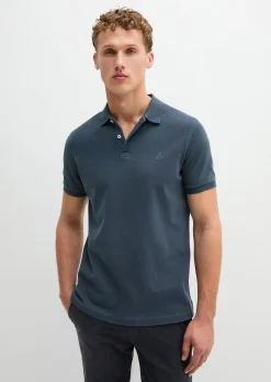 Poloshirt Piqué shaped aus Organic Cotton-Stretch