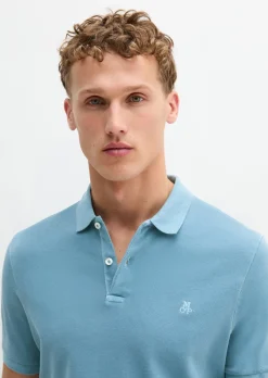 Poloshirt Piqué shaped aus Organic Cotton-Stretch
