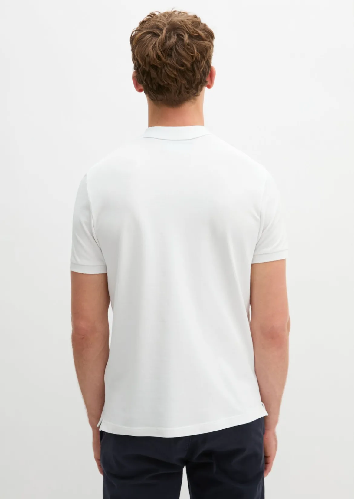 Poloshirt Piqué shaped aus Organic Cotton-Stretch