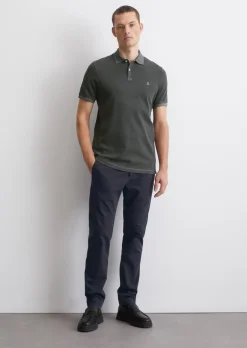 Poloshirt Piqué shaped aus Organic Cotton-Stretch