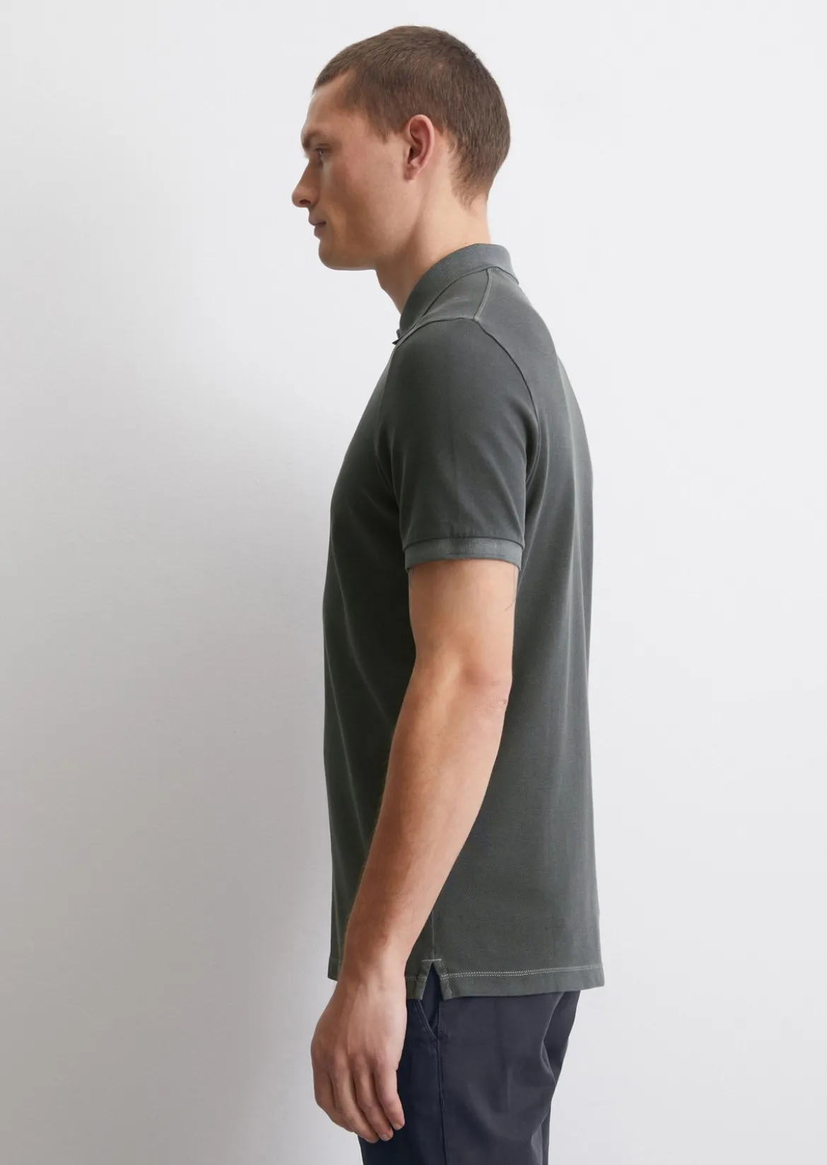 Poloshirt Piqué shaped aus Organic Cotton-Stretch