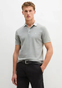 Poloshirt Piqué shaped aus Organic Cotton-Stretch