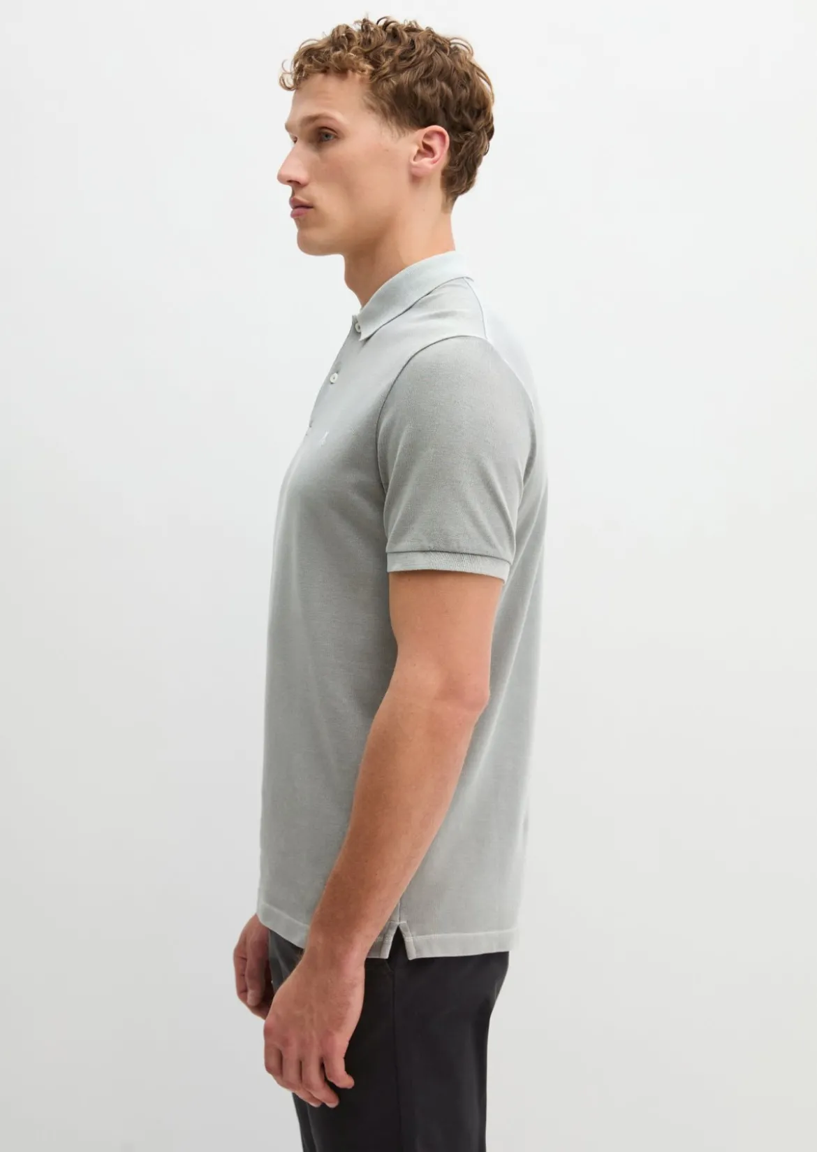 Poloshirt Piqué shaped aus Organic Cotton-Stretch