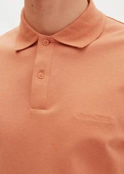 Poloshirt Piqué slim aus mittelschwerem Bio-Baumwoll-Viskose-Mix