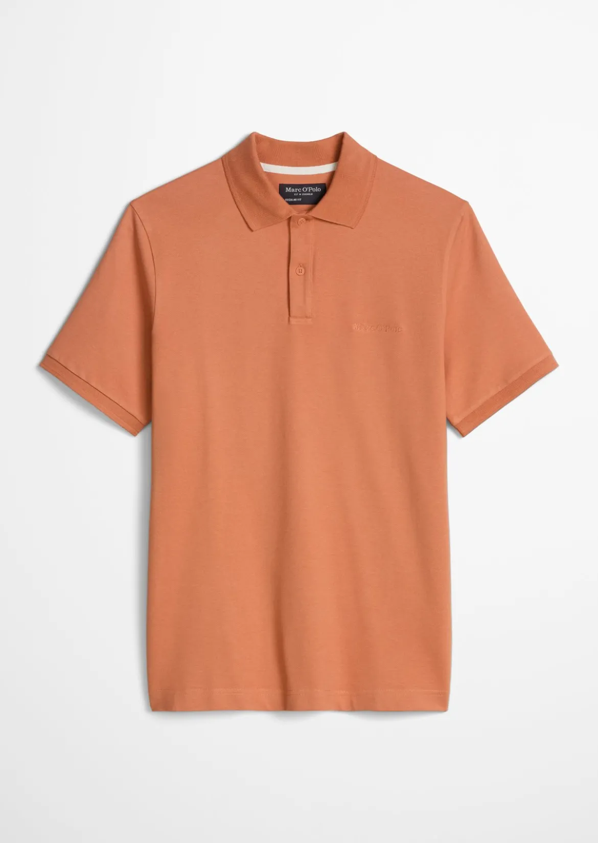Poloshirt Piqué slim aus mittelschwerem Bio-Baumwoll-Viskose-Mix