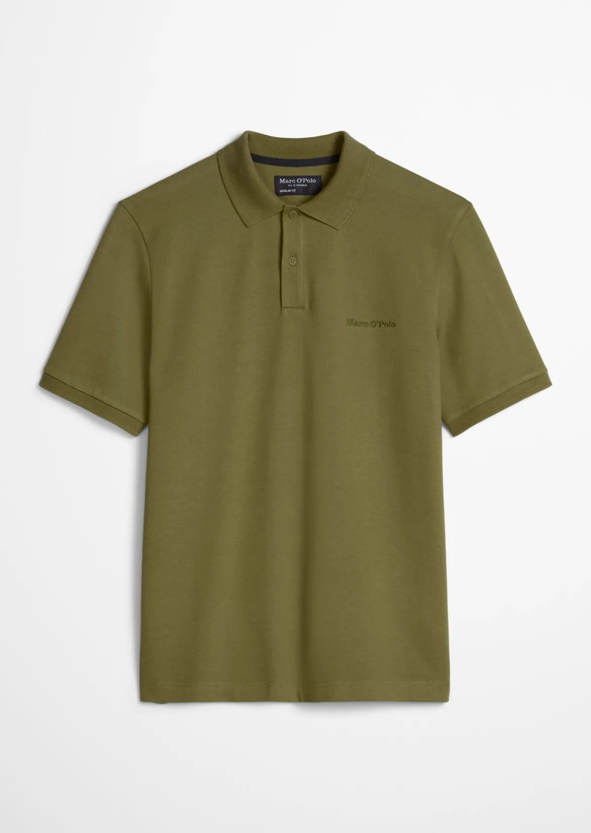 Poloshirt Piqué slim aus mittelschwerem Bio-Baumwoll-Viskose-Mix