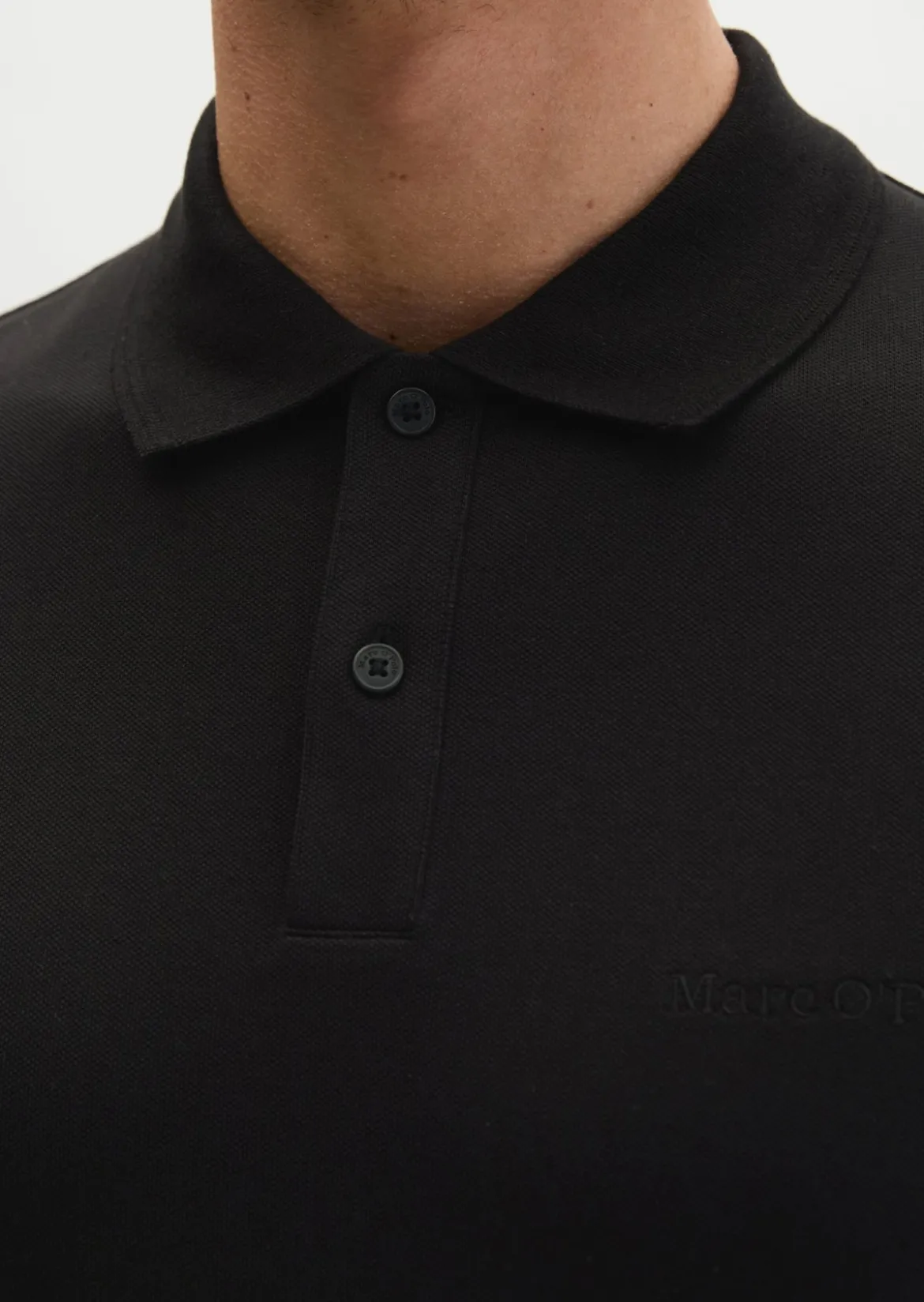 Poloshirt Piqué slim aus mittelschwerem Bio-Baumwoll-Viskose-Mix