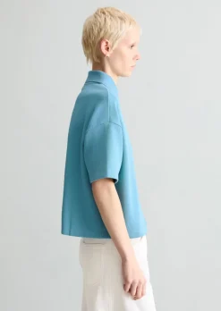 Poloshirt relaxed aus weichem Rib-Jersey