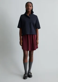 Poloshirt relaxed aus weichem Rib-Jersey