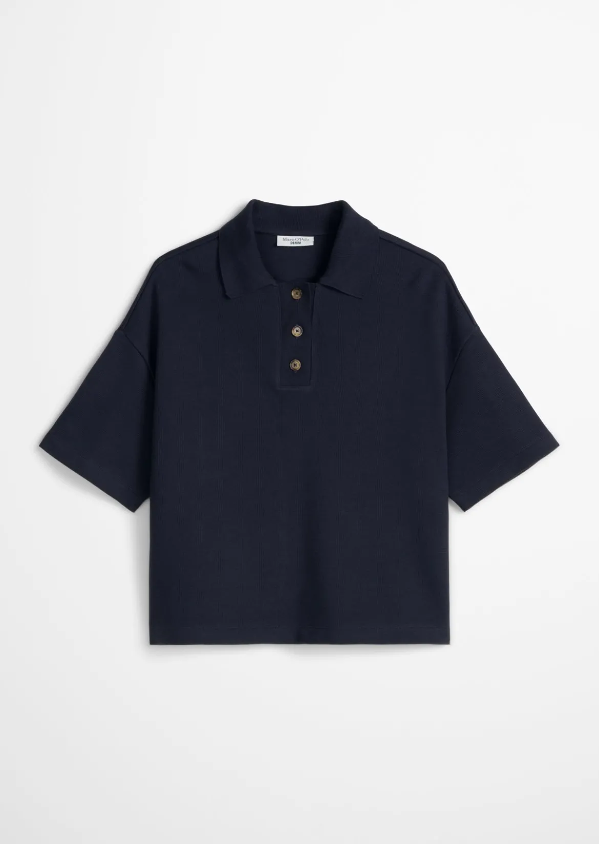 Poloshirt relaxed aus weichem Rib-Jersey
