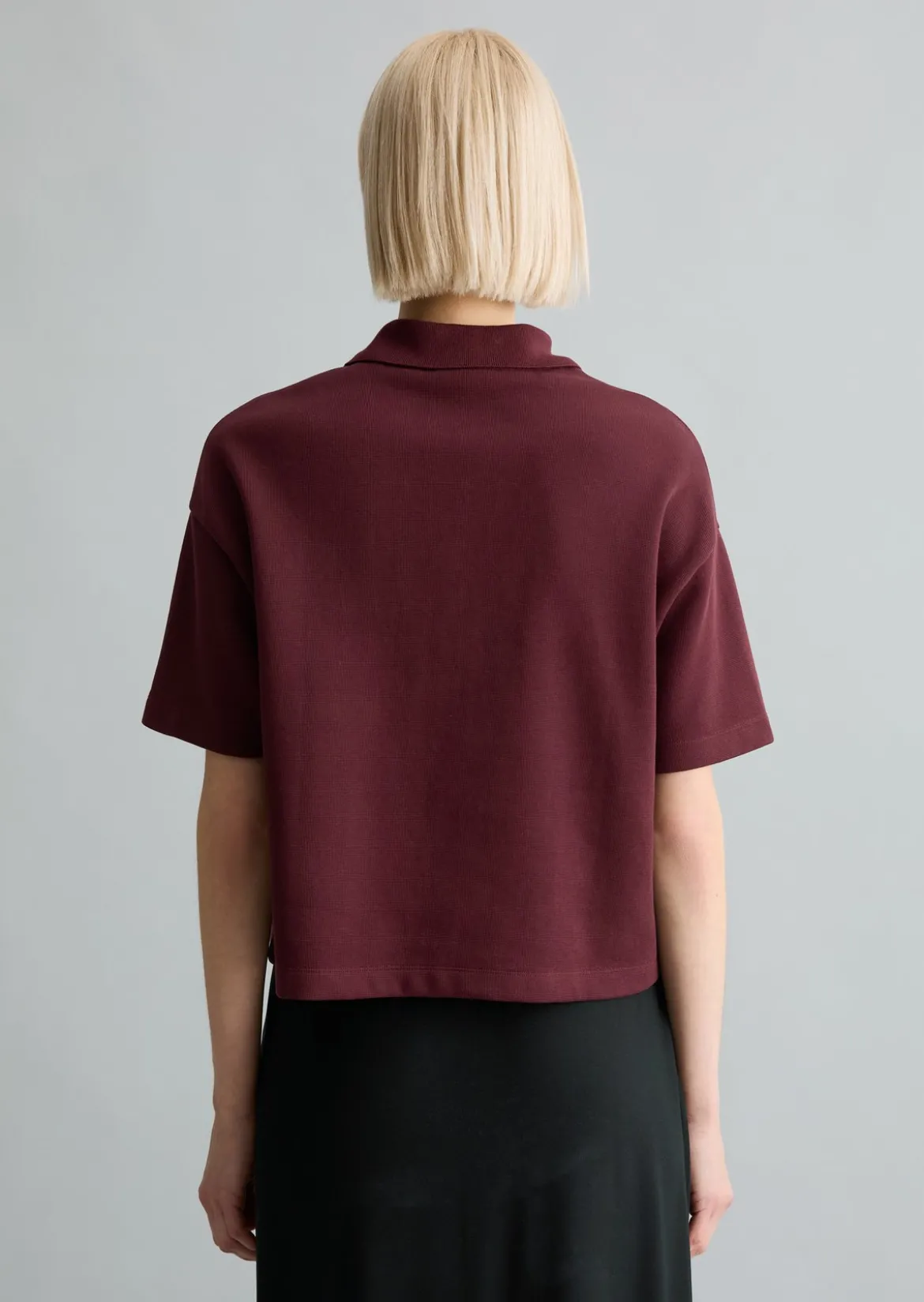 Poloshirt relaxed aus weichem Rib-Jersey