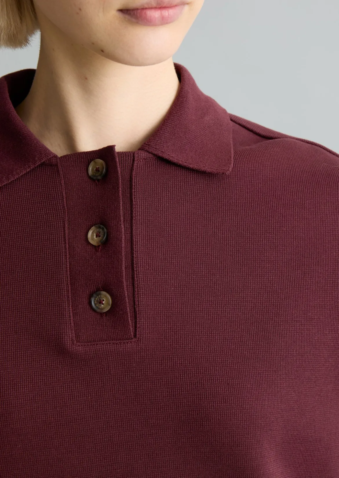 Poloshirt relaxed aus weichem Rib-Jersey
