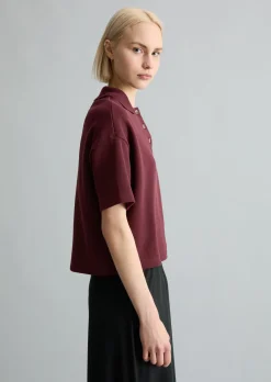 Poloshirt relaxed aus weichem Rib-Jersey