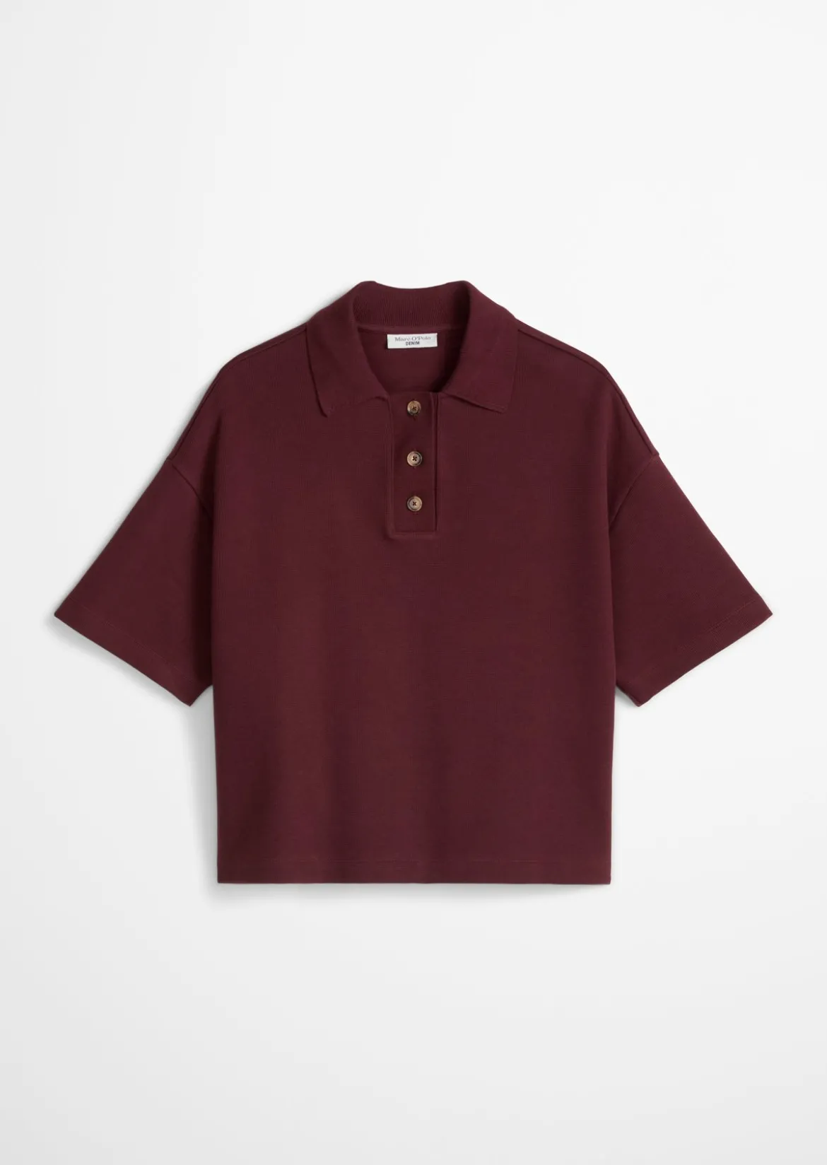 Poloshirt relaxed aus weichem Rib-Jersey