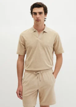 Poloshirt Towel.-Jersey regular aus weichem Jersey-Frottee