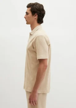 Poloshirt Towel.-Jersey regular aus weichem Jersey-Frottee