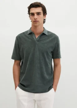 Poloshirt Towel.-Jersey regular aus weichem Jersey-Frottee