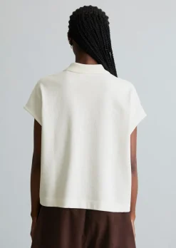 Poloshirt wide aus schwerem Single Jersey