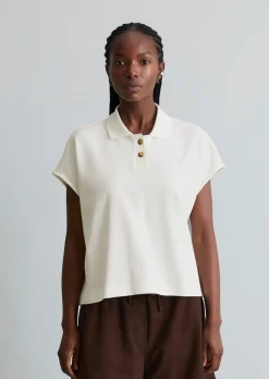 Poloshirt wide aus schwerem Single Jersey