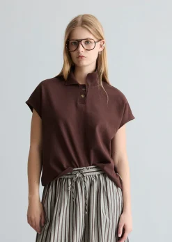 Poloshirt wide aus schwerem Single Jersey