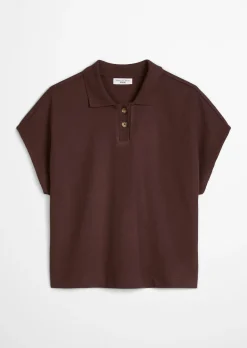 Poloshirt wide aus schwerem Single Jersey