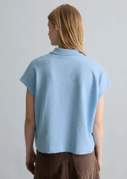 Poloshirt wide aus schwerem Single Jersey