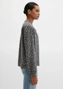 Print-Bluse regular aus TENCEL™ Lyocell