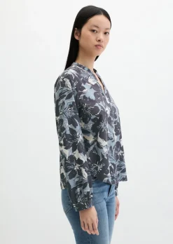 Print-Bluse regular aus TENCEL™ Lyocell