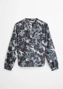 Print-Bluse regular aus TENCEL™ Lyocell