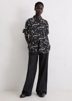 Print-Bluse relaxed aus LENZING™ ECOVERO™