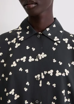 Print-Bluse relaxed aus LENZING™ ECOVERO™