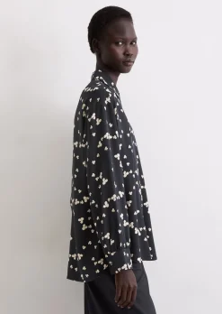 Print-Bluse relaxed aus LENZING™ ECOVERO™