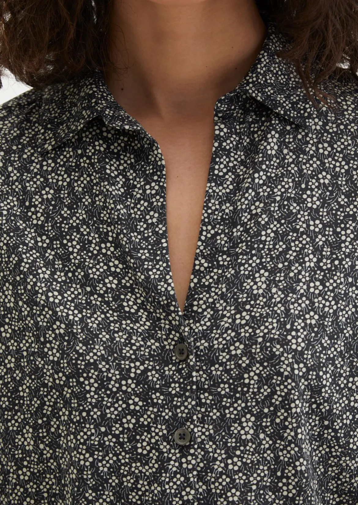 Print-Jerseybluse regular aus LENZING™ ECOVERO™