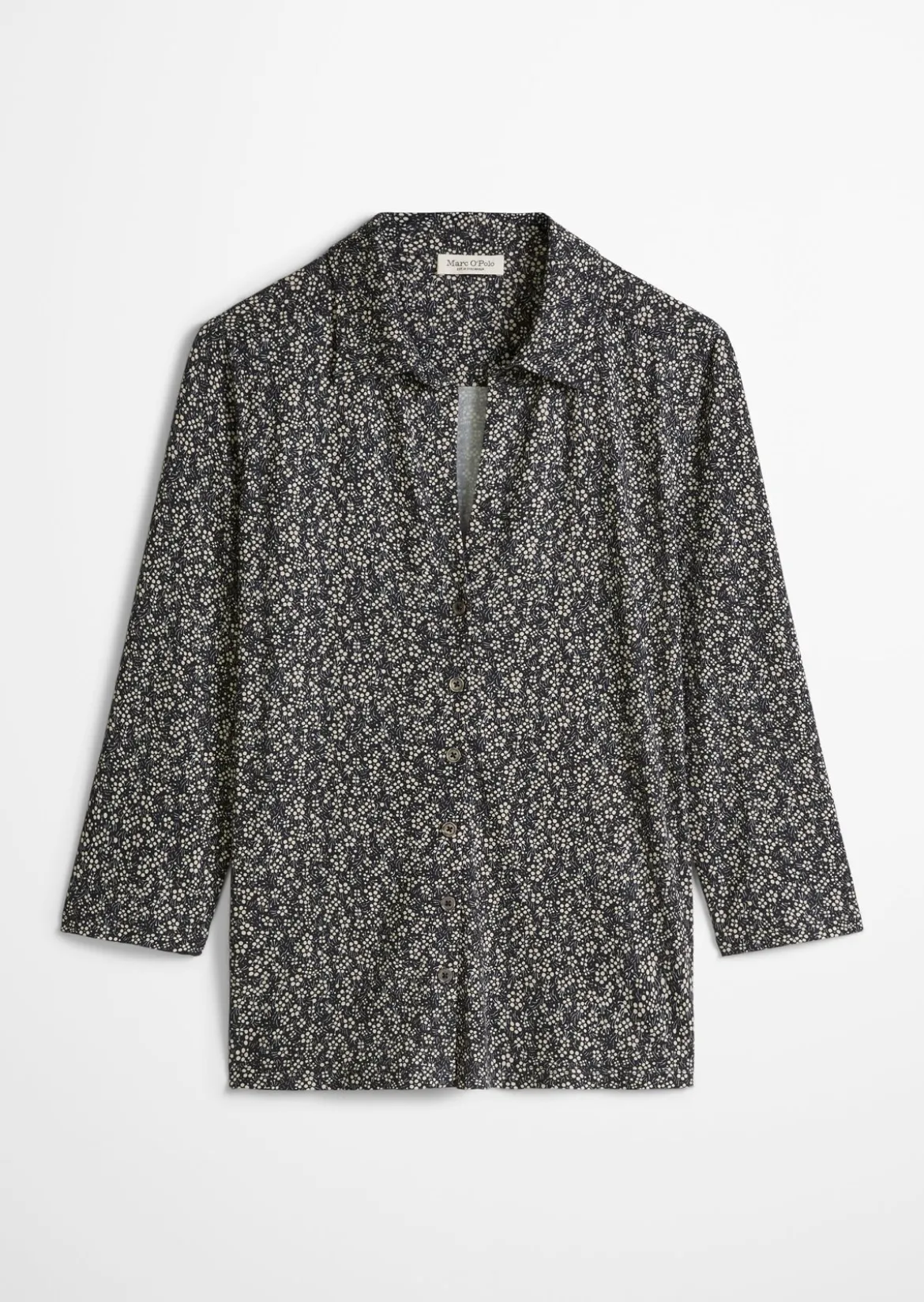 Print-Jerseybluse regular aus LENZING™ ECOVERO™