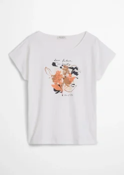 Print-T-Shirt loose aus leichtem Single Jersey