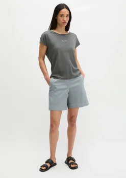 Print-T-Shirt loose aus leichtem Single Jersey