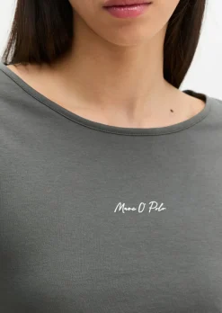 Print-T-Shirt loose aus leichtem Single Jersey
