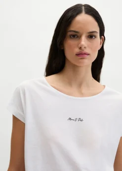 Print-T-Shirt loose aus leichtem Single Jersey