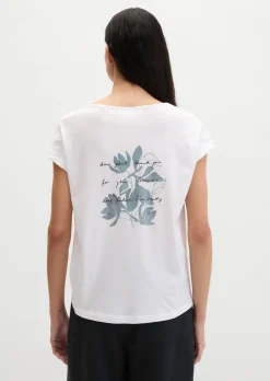 Print-T-Shirt loose aus leichtem Single Jersey