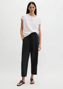 Print-T-Shirt loose aus leichtem Single Jersey