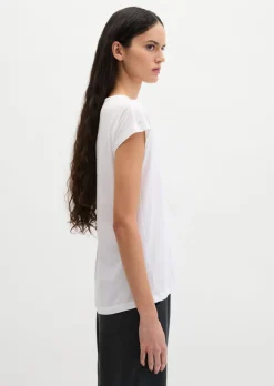 Print-T-Shirt loose aus leichtem Single Jersey