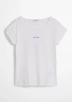 Print-T-Shirt loose aus leichtem Single Jersey