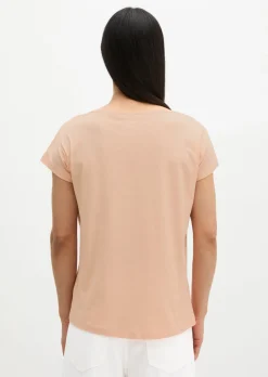 Print-T-Shirt loose aus leichtem Single Jersey