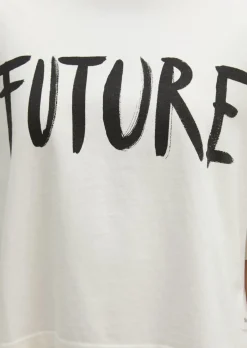Print-T-Shirt loose aus regenerativer Bio-Baumwolle