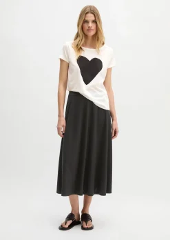 Print-T-Shirt regular aus leichtem Single Jersey
