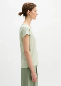 Print-T-Shirt regular aus leichtem Single Jersey