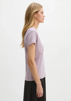Print-T-Shirt regular aus leichtem Single Jersey