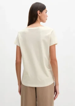 Print-T-Shirt regular aus leichtem Single Jersey
